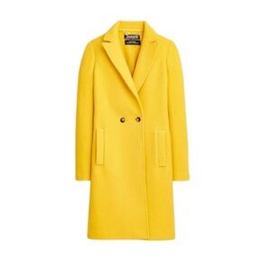 J. Crew Vibrant Yellow Trench Coat